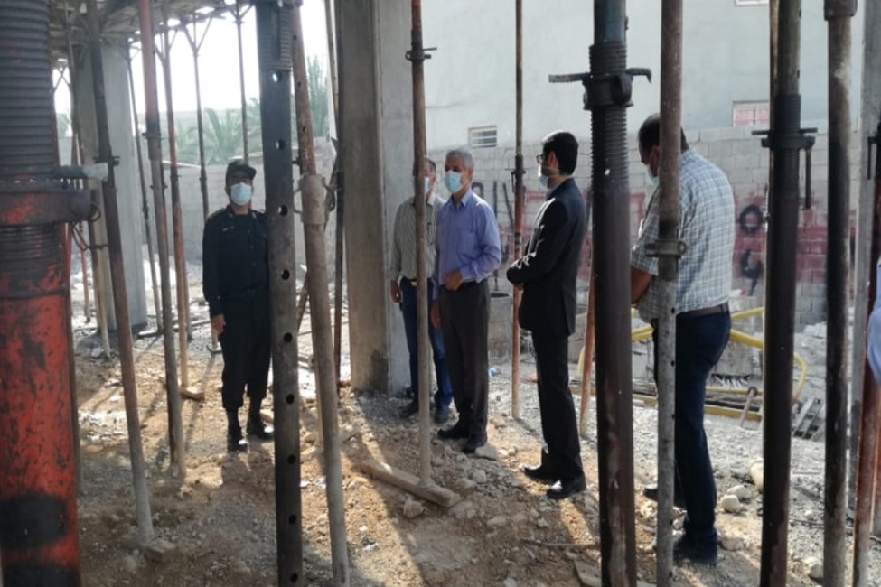 بازدید رئیس کل دادگستری استان بوشهر از پروژه در حال ساخت دادگاه عمومی بخش آبپخش