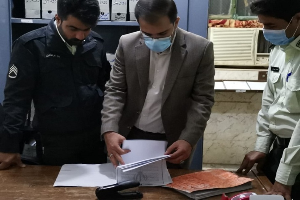 رییس حوزه قضایی جازموریان در کرمان از مراجع انتظامی بازدید کرد