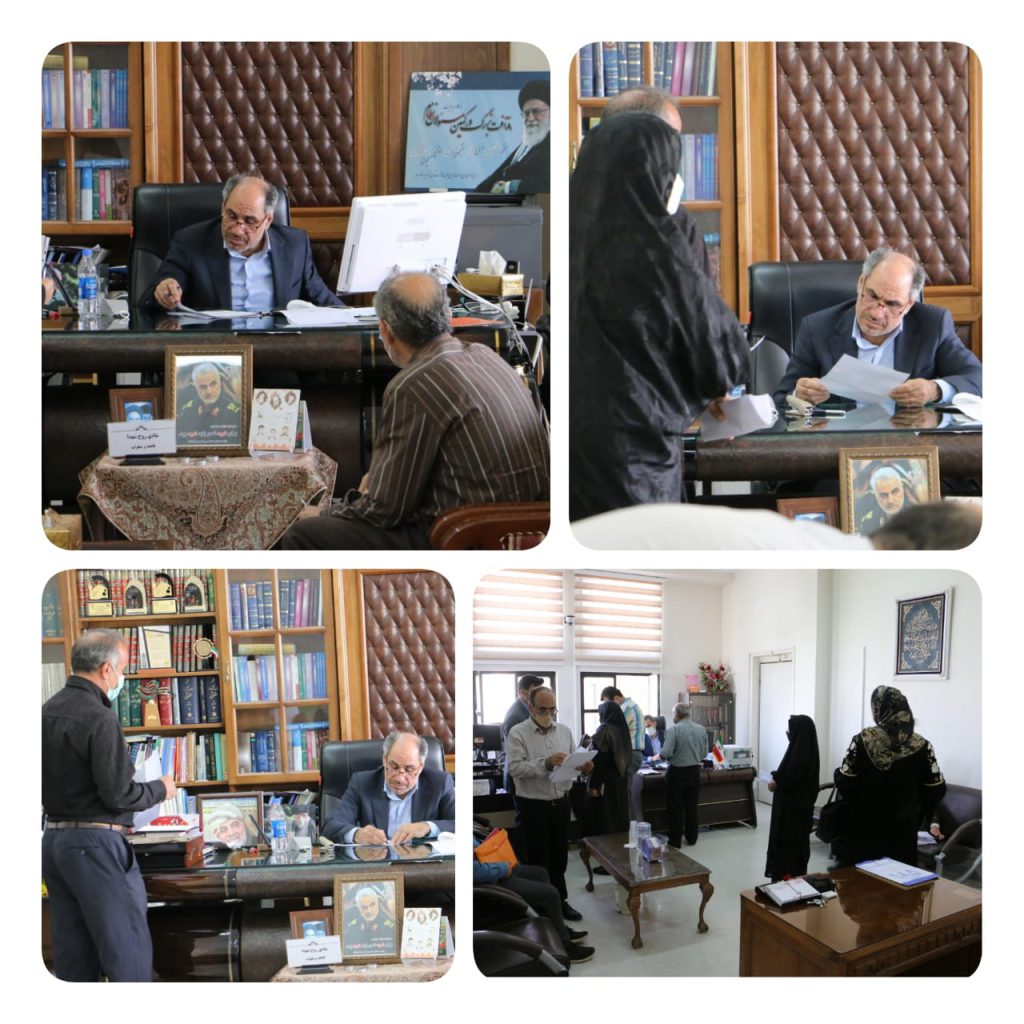 رئیس کل دادگستری استان کرمانشاه با بیش از ۱۸۰ نفر از مراجعان ملاقات کرد