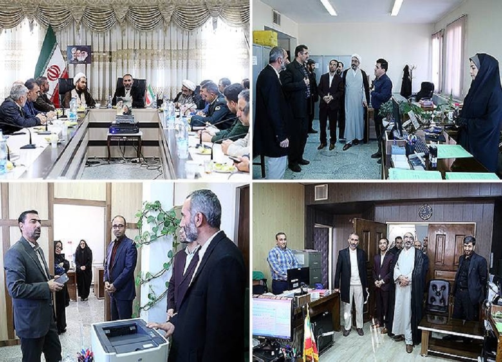 رئیس کل دادگستری استان قزوین از حوزه قضایی بخش ضیاء آباد بازدید کرد