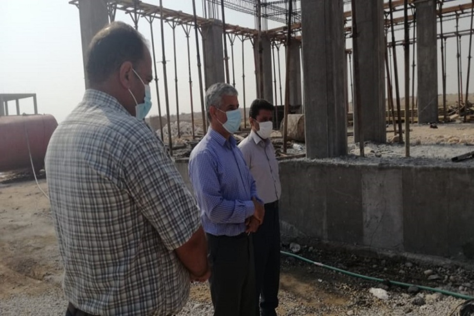 بازدید رئیس کل دادگستری استان بوشهر از پروژه در حال ساخت دادگاه عمومی بخش سعدآباد
